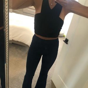 Cute Black Crop Top